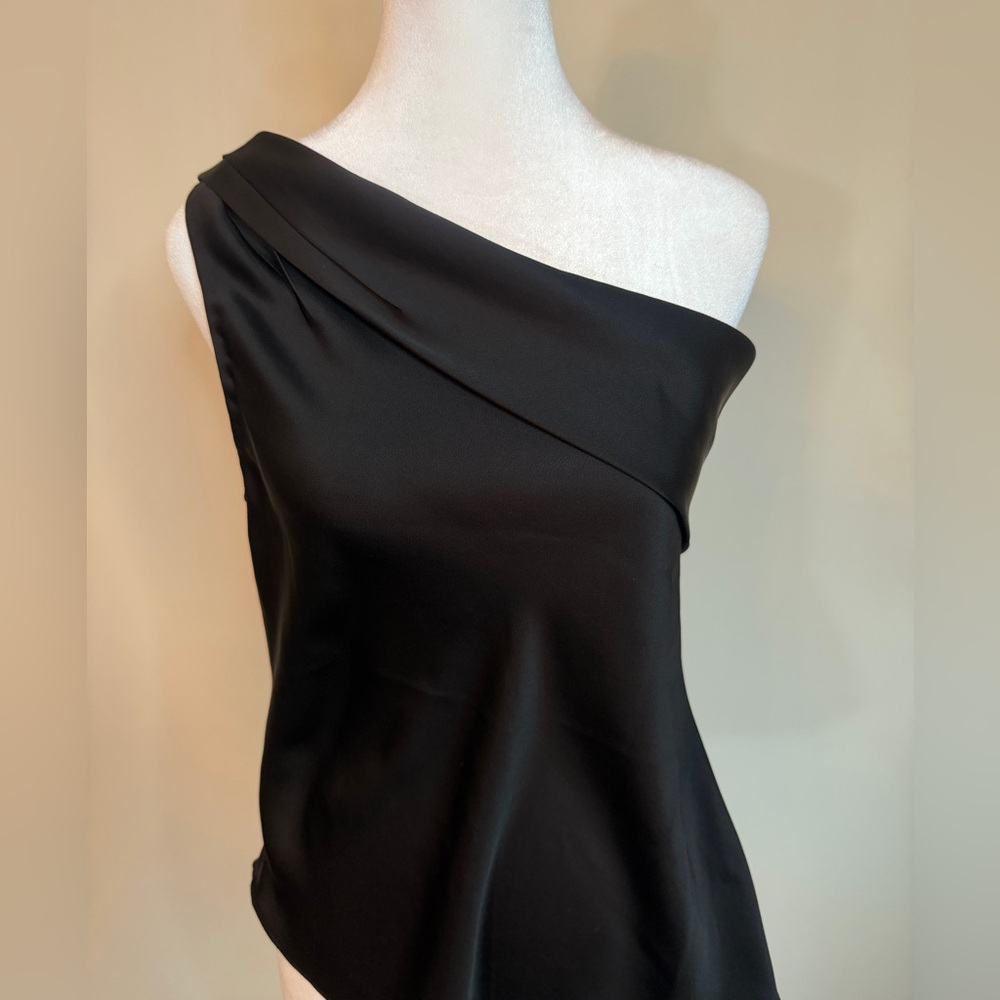 Jonathan Simkhai Lexy Classic Wovens Draped One Shoulder Top Size XS - Picture 4 of 7